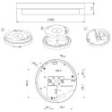 Integratech Disc Ceiling light sensor+emergency