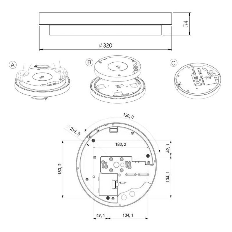 Integratech Disc Deckenlampe