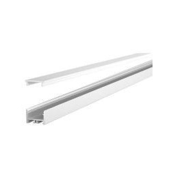 Integratech Profile SL Flat 15x12 alu 2m milky cover incl. acc
