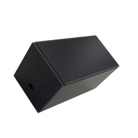 Integratech Profile SL Flat 25x25 2m black cover incl. acc.