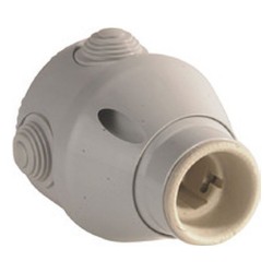Integratech Fitting E27 Met Aftakdoos 4 Ingangen