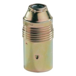 Integratech Fitting E14 Messing/Porselein Draadstang 10Mm