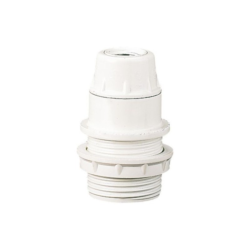 Integratech Fitting E14 Wit Met Schroefdraad + Tegenmoer