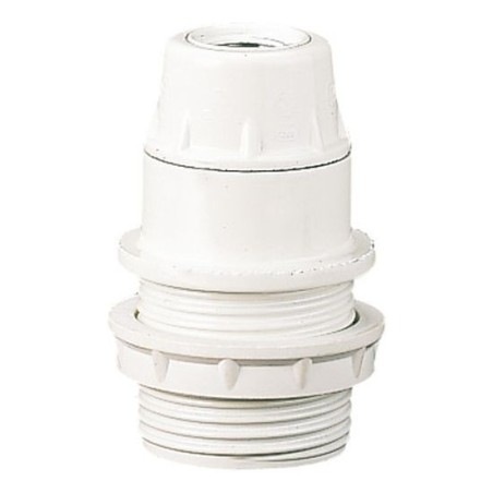 Integratech Fitting E14 Wit Met Schroefdraad + Tegenmoer