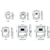 Integratech Evolve SMD asym 90x30° Wandlampe
