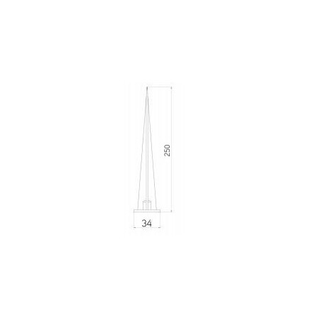 Integratech Ground spike for floodlight Evolve 25cm