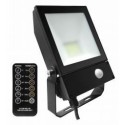 Integratech Led floodlight QT 50W 3000K black PIR