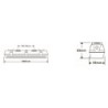 Integratech HWDP 0,6m IP66 5x2,5mm² Deckenlampe
