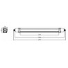 Integratech Speedy 120cm 40W IP65 IK10 165lm/W 5x2,5 Deckenlampe