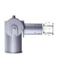 Integratech Streetlight mini adapter 90° orientable RAL9022
