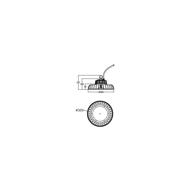 Integratech Klokarmatuur PHB 150W IP65 dimbaar 1-10V Deckenlampe