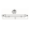 Integratech Speedy basic 120cm 40W IK10 3x2,5mm² Deckenlampe