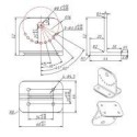 Integratech Adjustable mounting brackets 60x100mm UBOAT