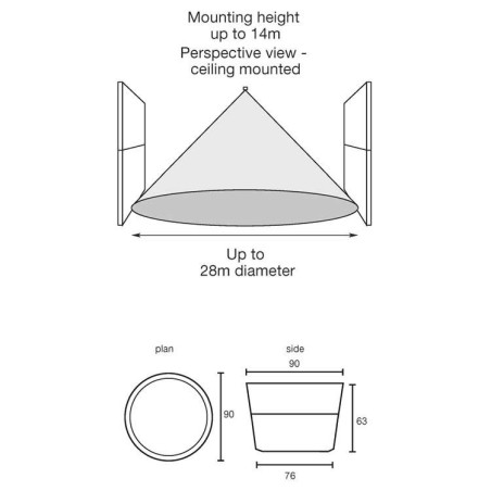 Integratech PIR surface IP20 wide beam Integraconnect