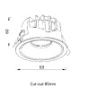 Integratech Soft 12W low UGR Deckenlampe