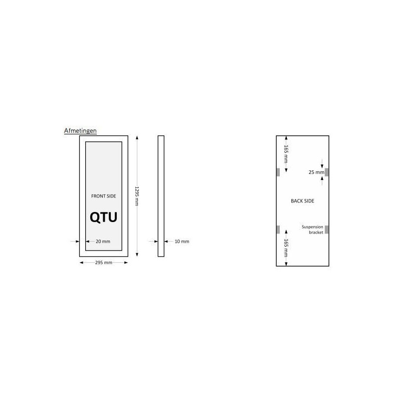 Integratech LED paneel QT 36W 300x1200 ENEC Deckenlampe