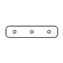 Integratech Straight coupler for profile SLF3535