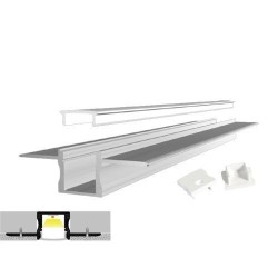 Integratech Profile SLP15 3m milky cover incl. accessories