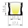 Integratech LED profiel SL15 Complete kit