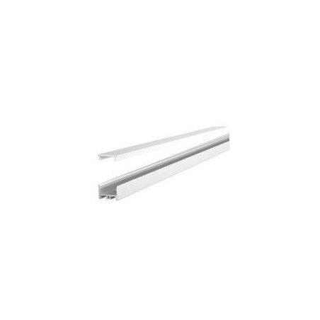 Integratech Profile SL Flat 15x12 alu 3m milky cover incl. acc