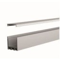 Integratech Profile SL Flat 25x25 alu 2m milky cover incl. acc