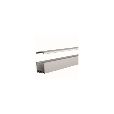 Integratech Profile SL Flat 25x25 alu 3m milky cover incl. acc