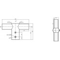 Integratech Streetlight adapter 2x 60mm