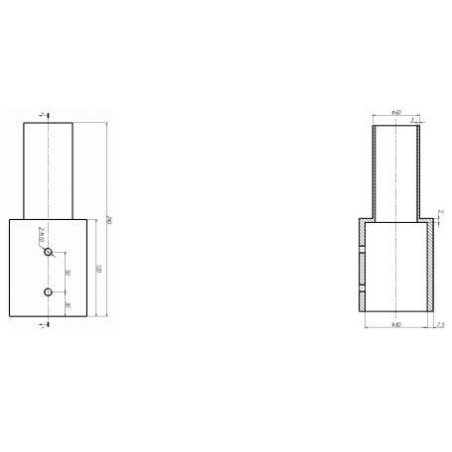 Integratech Streetlight adapter 60/80mm