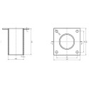 Integratech Streetlight wall bracket T 60mm