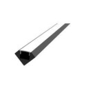 Integratech Profile ALU45 black 2m Milky incl. accessories