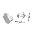 Integratech Endcap for profile ICORN without cable entry