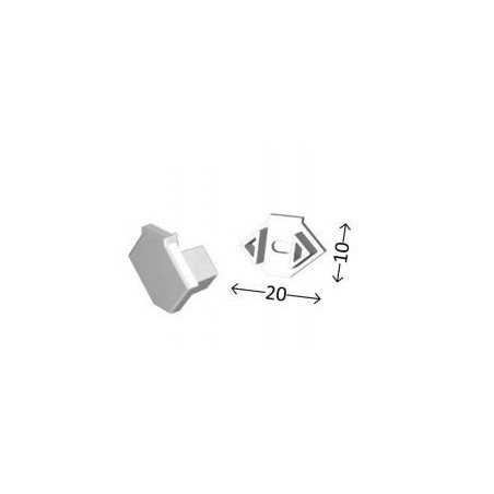 Integratech Endcap for profile OCORN with entrance