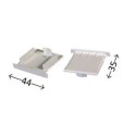 Integratech Endcap for profile RPL3535 without cable entry