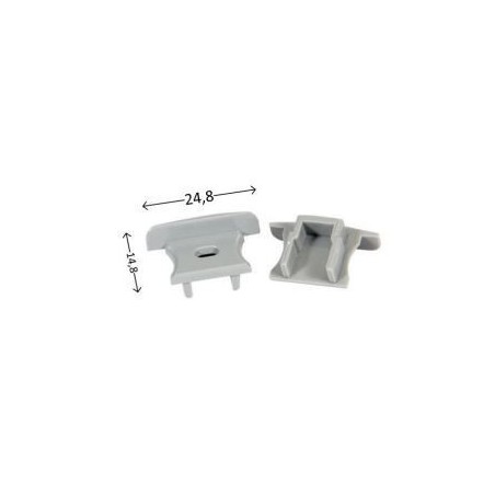 Integratech Endcap for profile RSL15