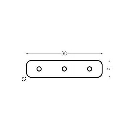 Integratech Straight coupler for profile SLF1512