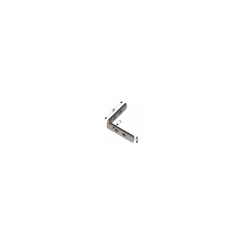 Integratech Koppelstuk 90° verticaal voor SL Flat profiel SLF1512