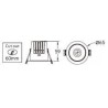 Integratech Inbouwspot Deep low UGR 5W Einbaustrahler