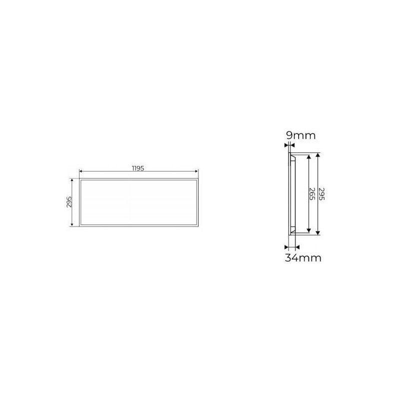 Integratech LED paneel bright Deckenlampe