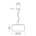 Nemo Sirius Suspension lamp