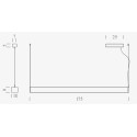 Nemo Tru horizontal down+down Suspension lamp