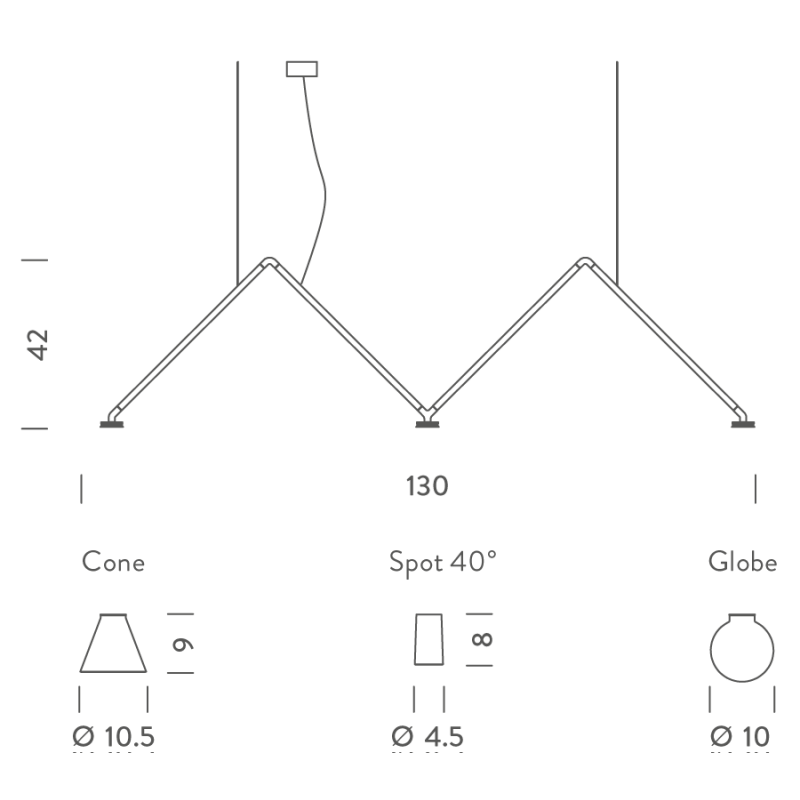 Nemo DABLIU Cone Hanglamp