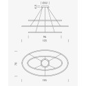Nemo Ellisse Triple Hanging lamp