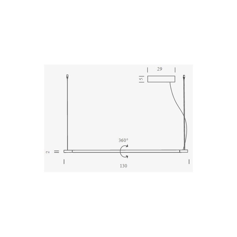 Nemo Linescapes horizontal 130 Hanglamp