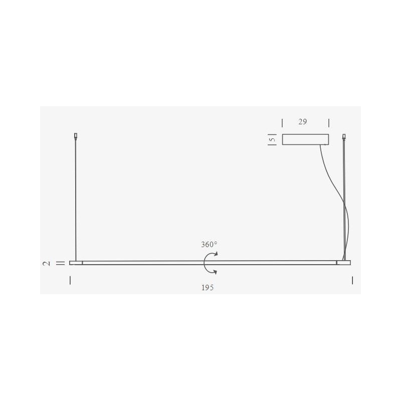 Nemo Linescapes horizontal 200 Hanglamp