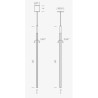 Nemo Linescapes vertical recessed Hanglamp