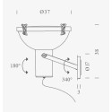 Nemo Projecteur 365 parete IP 54 Wall lamp