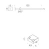 Nemo Linescapes cantilevered Wandlamp