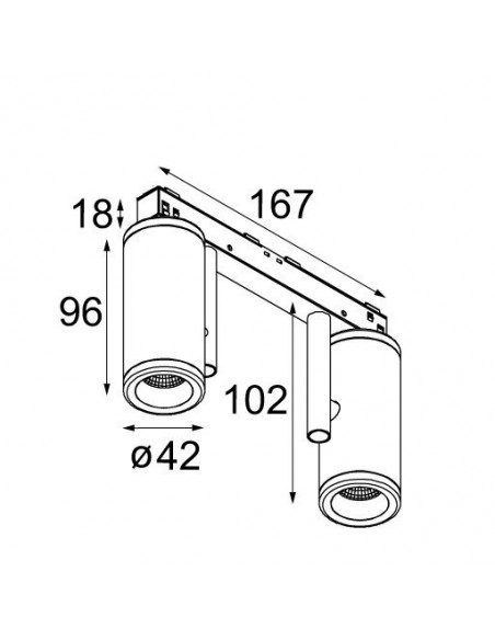 Modular Médard 42 track 48V 2x LED GI