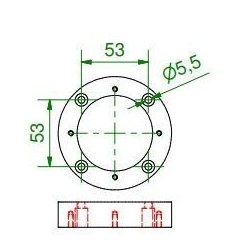 Modular Baseflange 90 tube