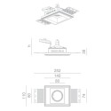BRICK IN THE WALL Indox 50 Mini IP20 LED WARMDIM